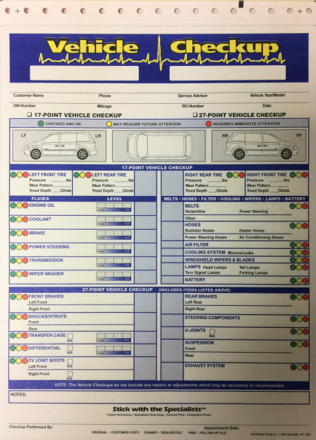 Vehicle Checkup 3 Part